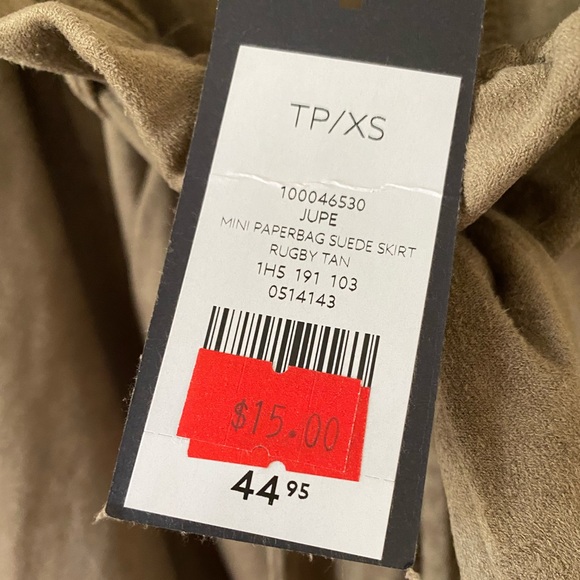 DYNAMITE suede mini skirt - Picture 3 of 5